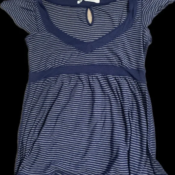 Abercrombie & Fitch | Tops | Vintage Navy Blue White Striped